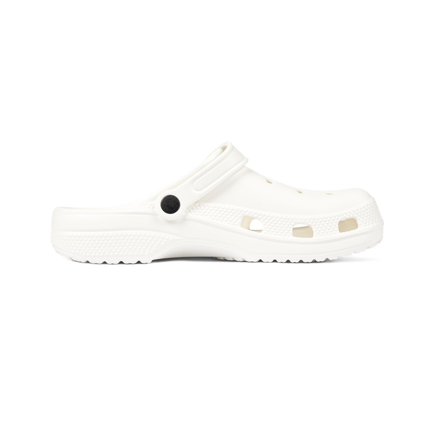 johnnie the poo's White Foam Rubber Shoes (AOP)