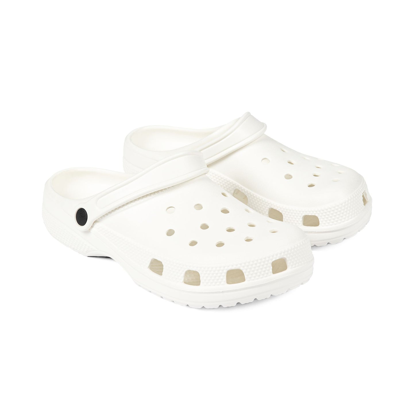 johnnie the poo's White Foam Rubber Shoes (AOP)