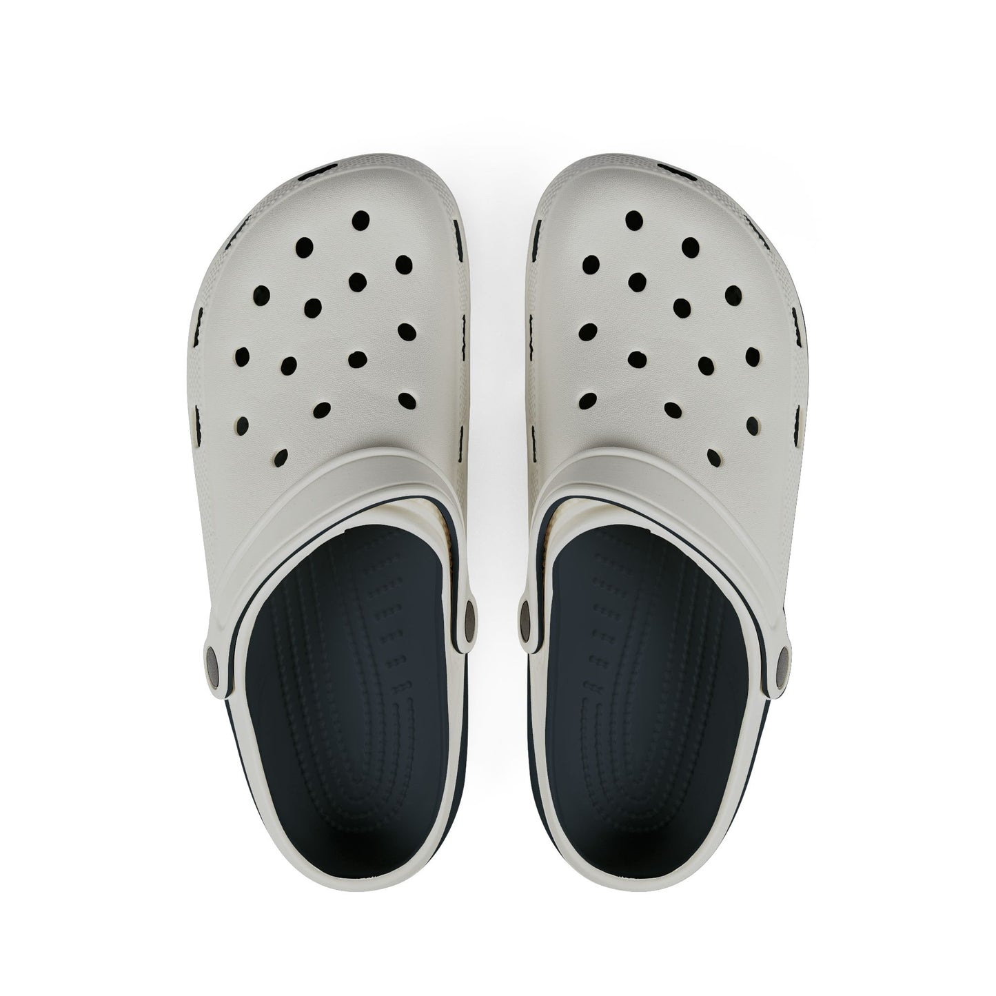 johnnie the poo's White Foam Rubber Shoes (AOP)