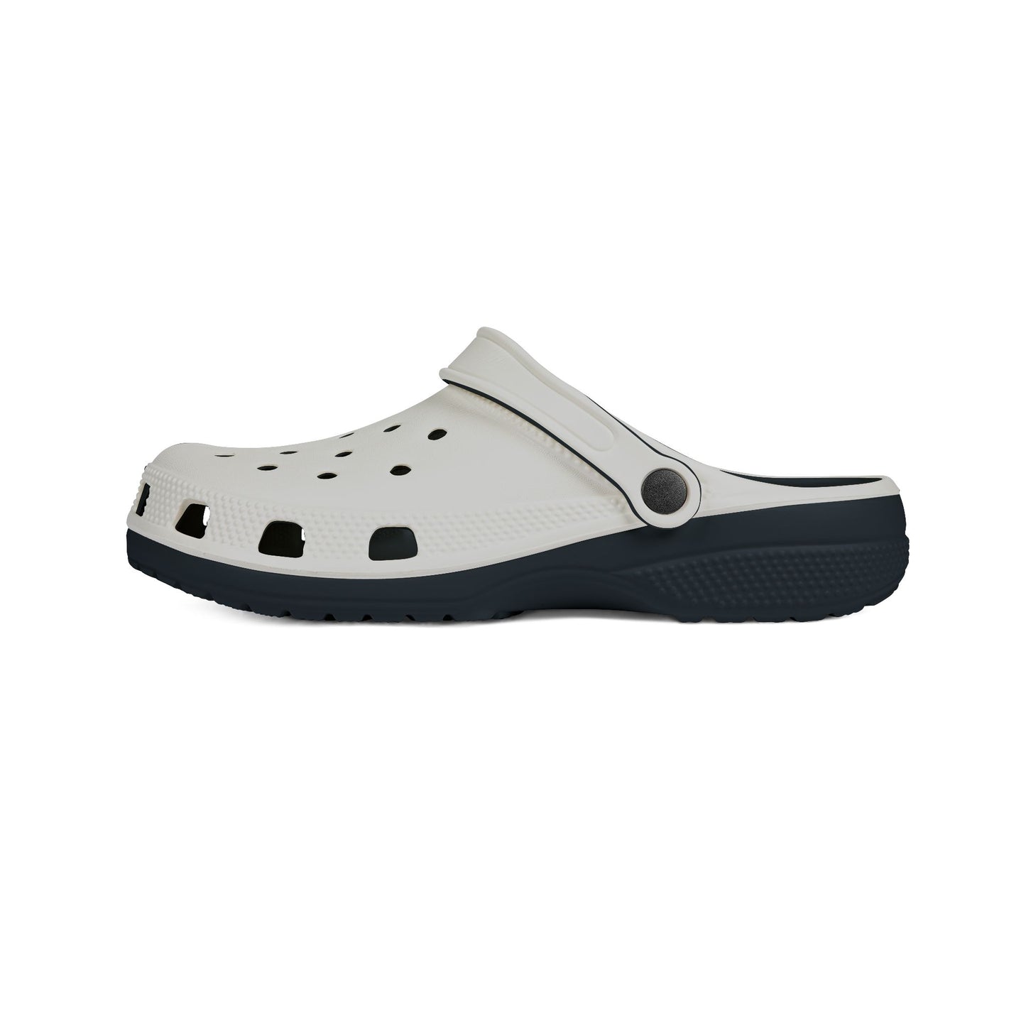 johnnie the poo's White Foam Rubber Shoes (AOP)